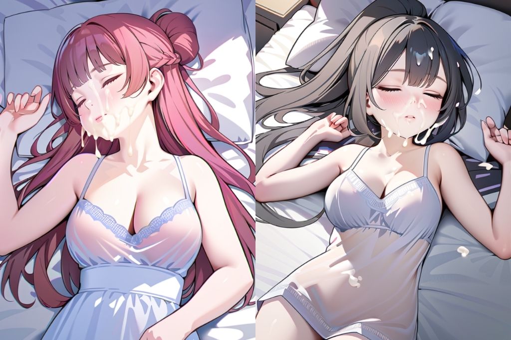 寝ている彼女が可愛いからぶっかけちゃったvol.2 サンプル3ページ目