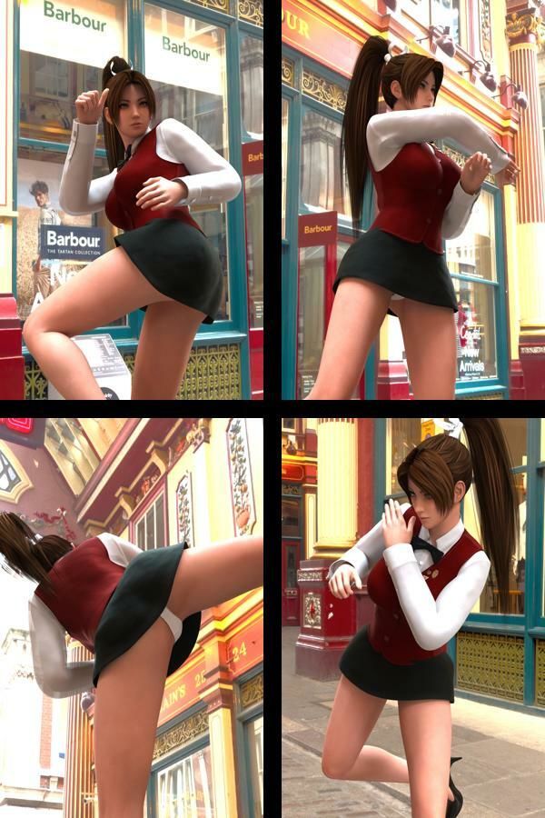 【TD100】元祖セクシー女性格闘家『不知火舞（しらぬいまい）』の写真集SexyNinja-32 サンプル1ページ目