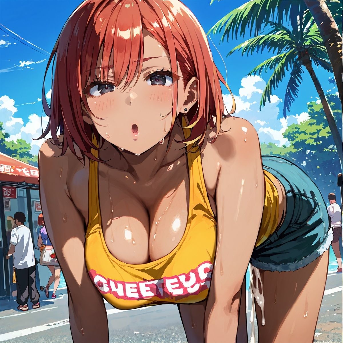 真夏の黒ギャル×タンクトップ中出し！【厳選画像398枚収録】Vol.2 サンプル7ページ目