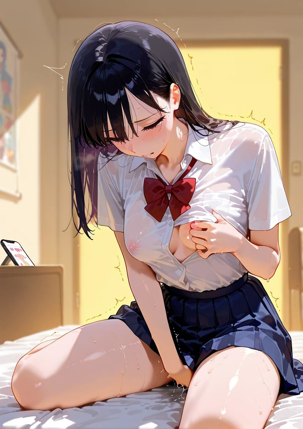 【イラスト集】義妹のオナニー サンプル2ページ目