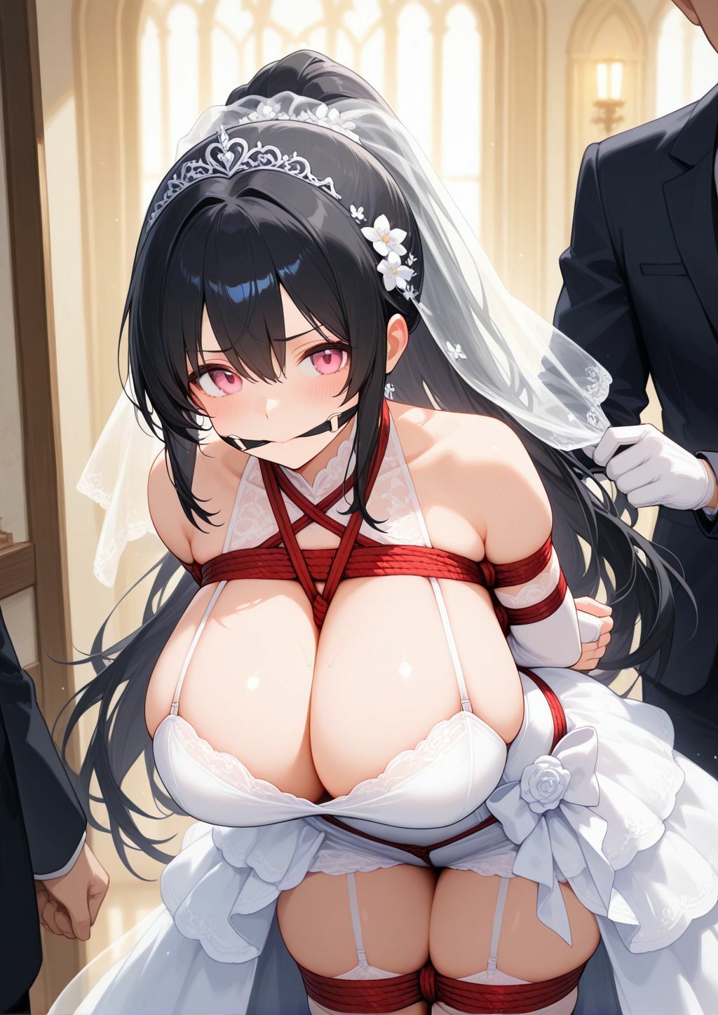 花嫁の縄誓い〜爆乳ドレスの秘め事〜 サンプル1ページ目