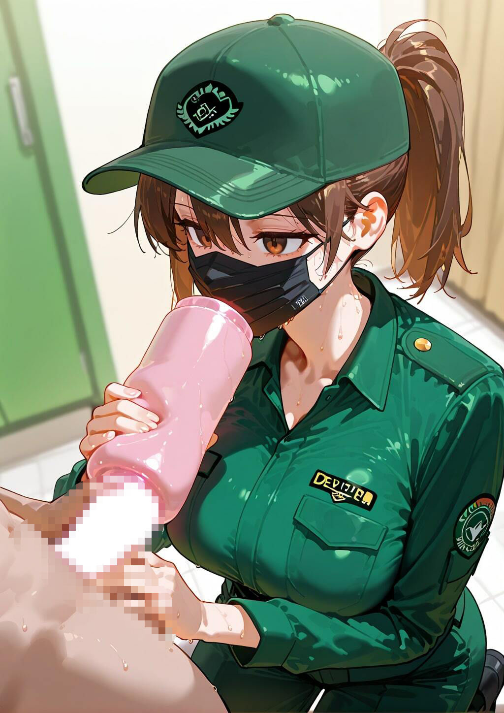 【イラスト集】宅配のお姉さん サンプル2ページ目
