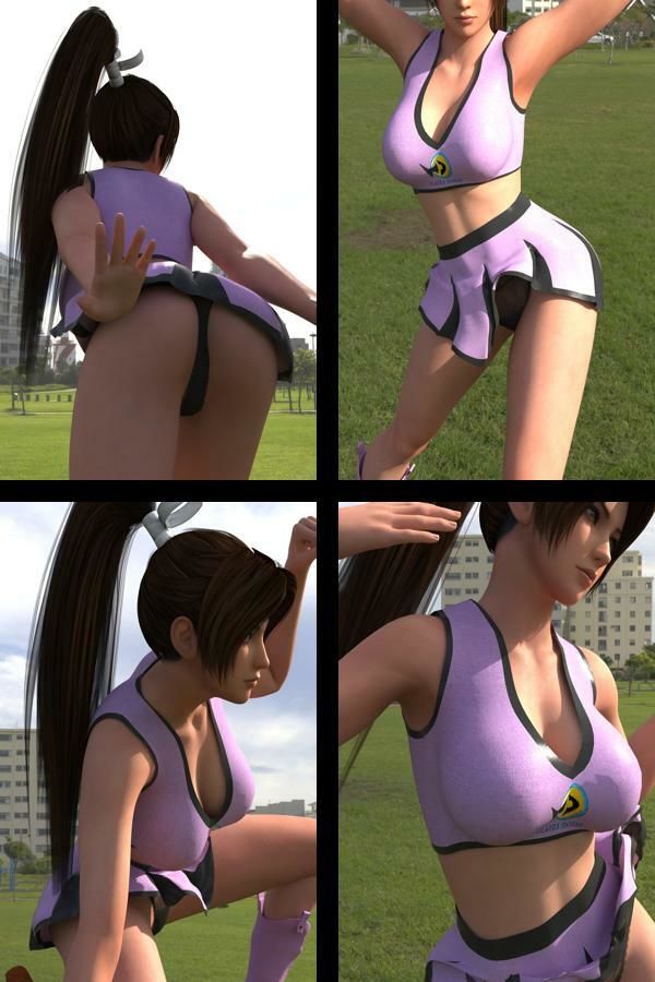 【TD100】元祖セクシー女性格闘家『不知火舞（しらぬいまい）』の写真集SexyNinja-34 サンプル1ページ目