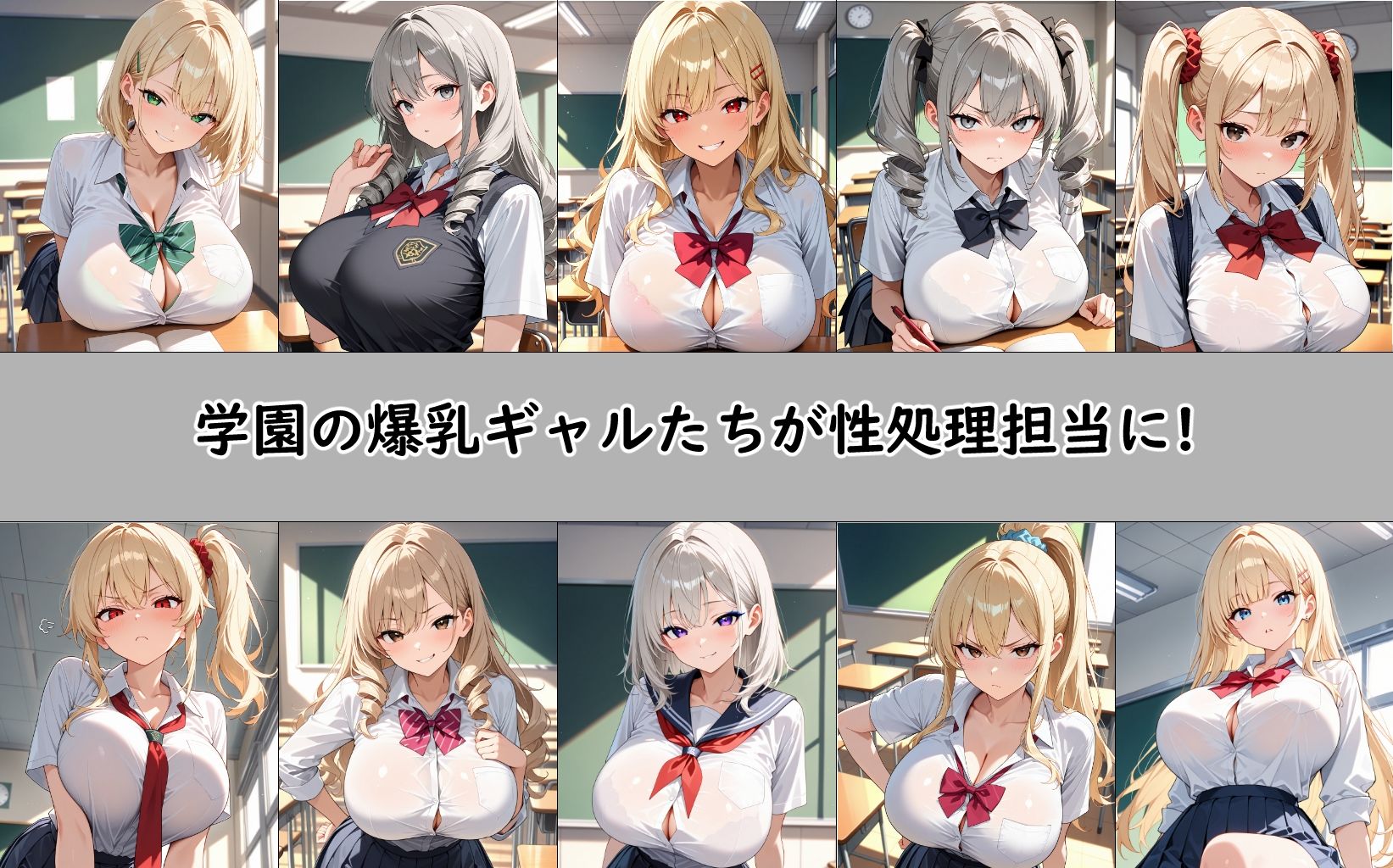 学園の性処理担当（ギャル編） サンプル1ページ目