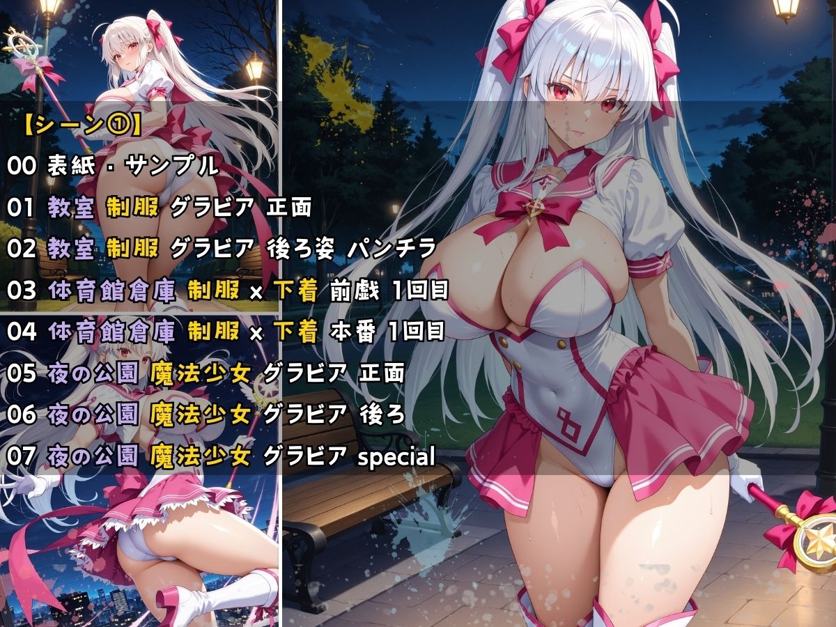 魔法少女コスチュームを着てエッチなことをする話 サンプル4ページ目