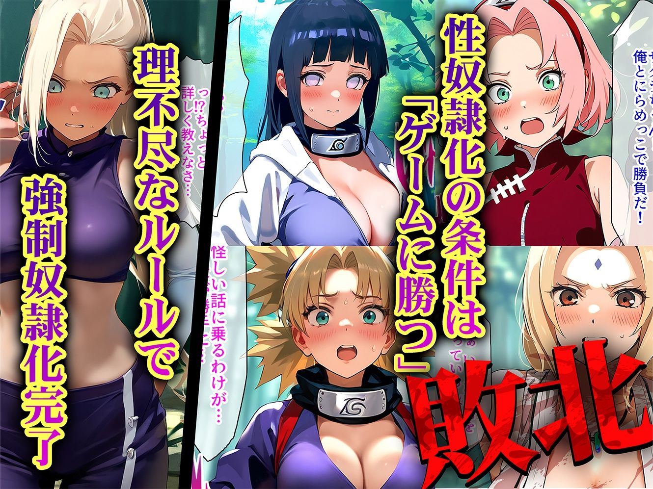 負けたら即性支配〜可哀そうなほどヤられたヒロインたち〜NARUT●編 サンプル2ページ目