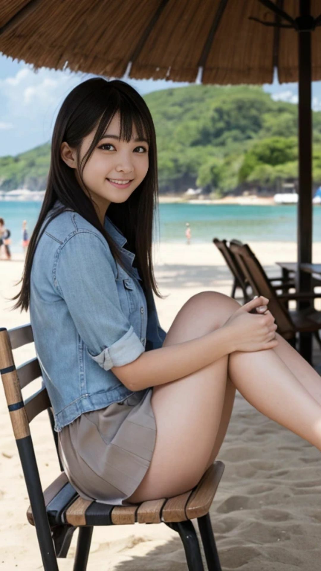 気になるデルタ！椅子に座った女性がミニスカートをはいていたら気になってしょうがない サンプル4ページ目