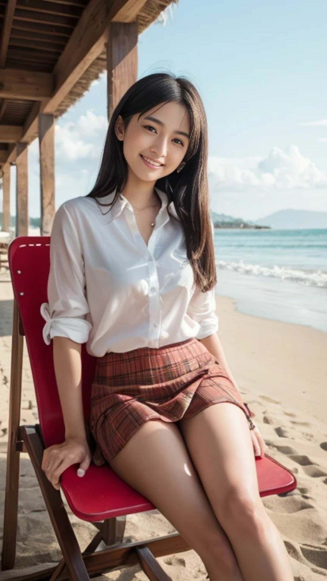 気になるデルタ！椅子に座った女性がミニスカートをはいていたら気になってしょうがない サンプル9ページ目