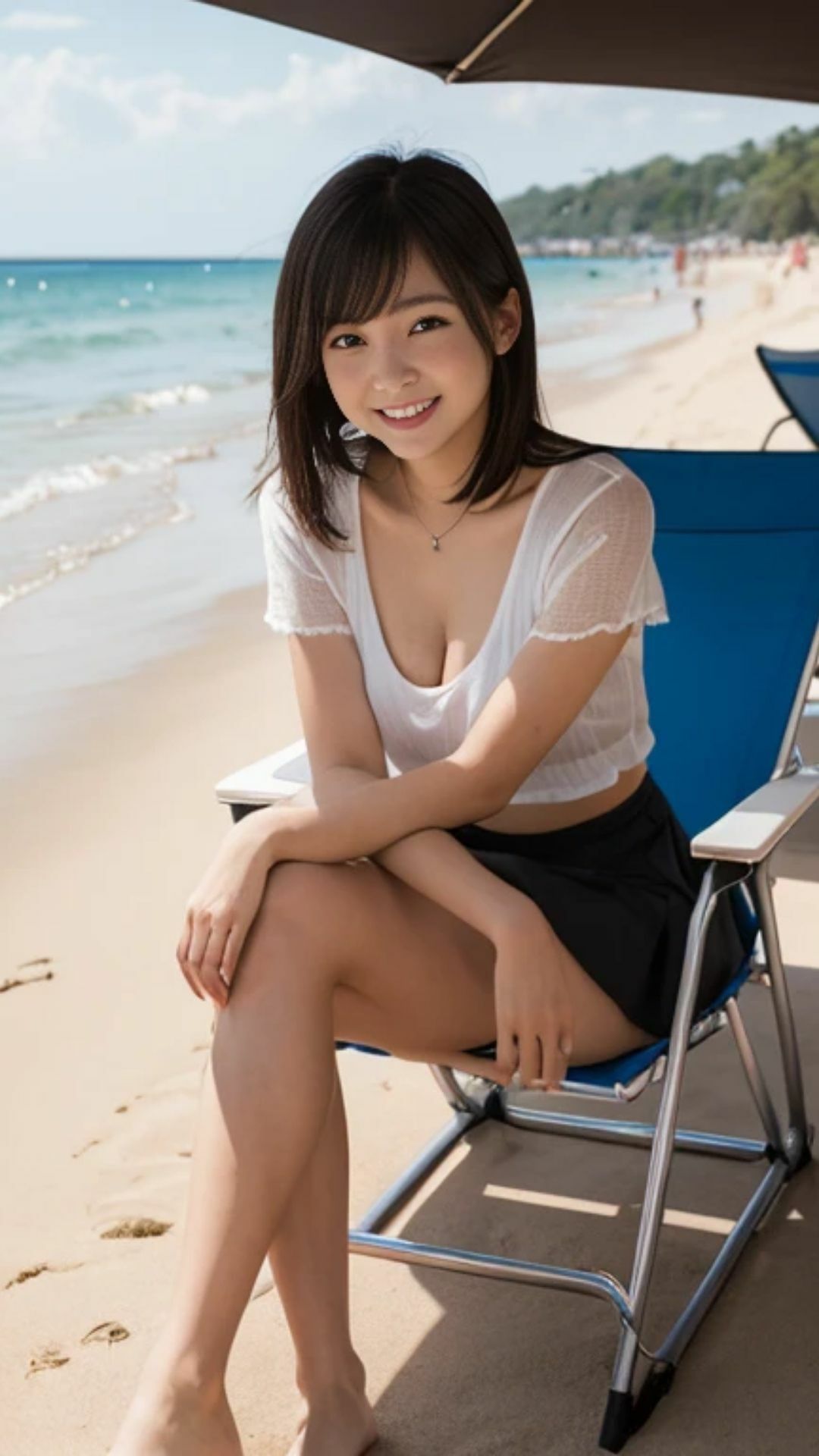 気になるデルタ！椅子に座った女性がミニスカートをはいていたら気になってしょうがない サンプル10ページ目