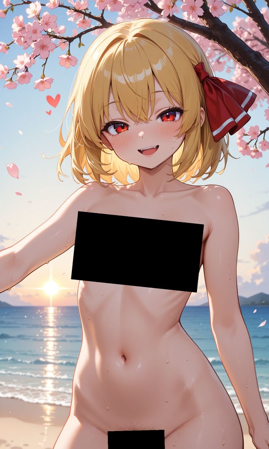 魔理沙はルーミアのえっちな写真を撮りたいようです。〜春の晴れた朝の海編〜 サンプル2ページ目