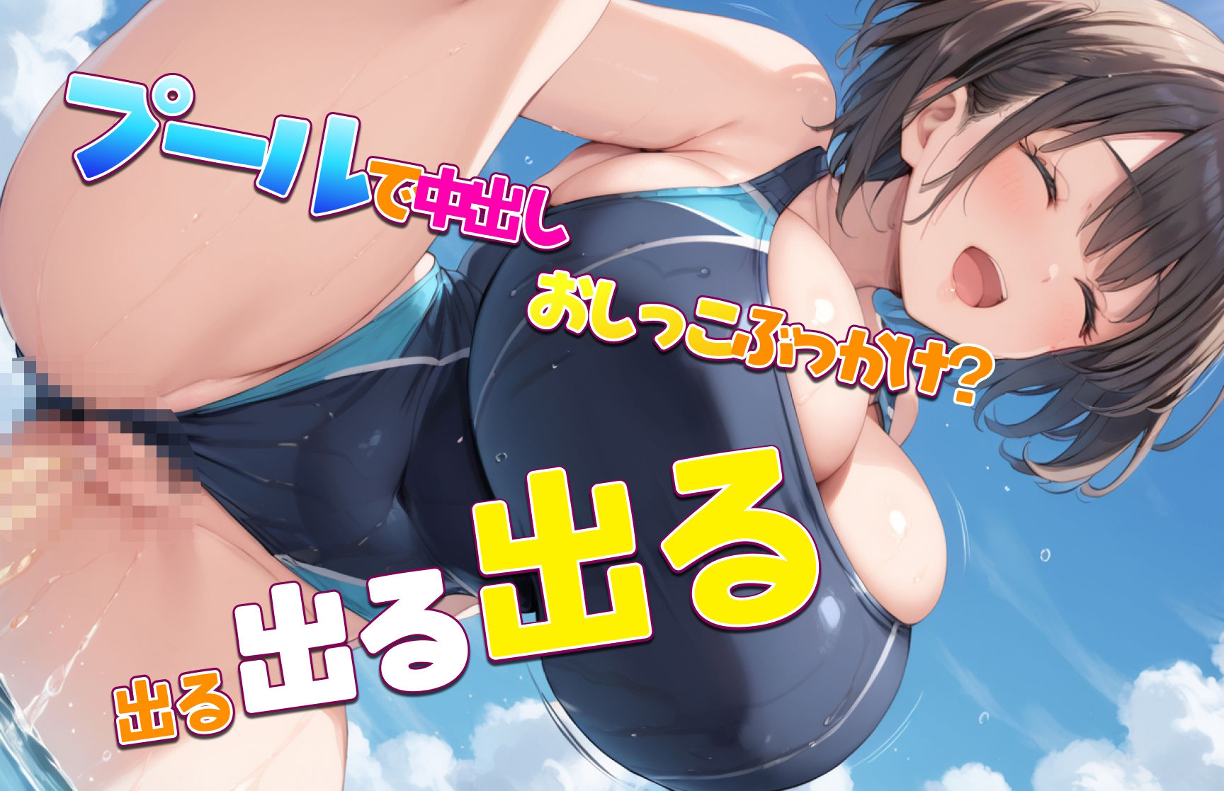 爆乳ギャル！！スク水ハーレム-水泳部に入ったらビッチたちがやりたい放題だった件 サンプル4ページ目