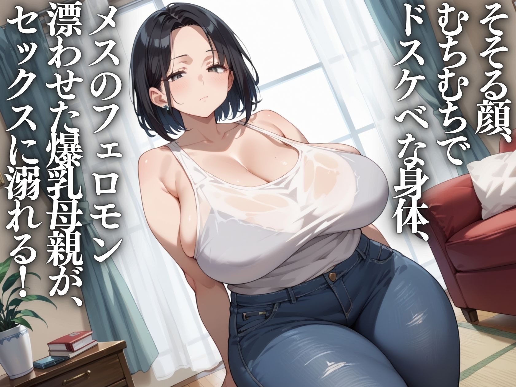 母子性交〜欲求不満な母さんのムチムチ女体を密着セックスで雌にした話 サンプル1ページ目