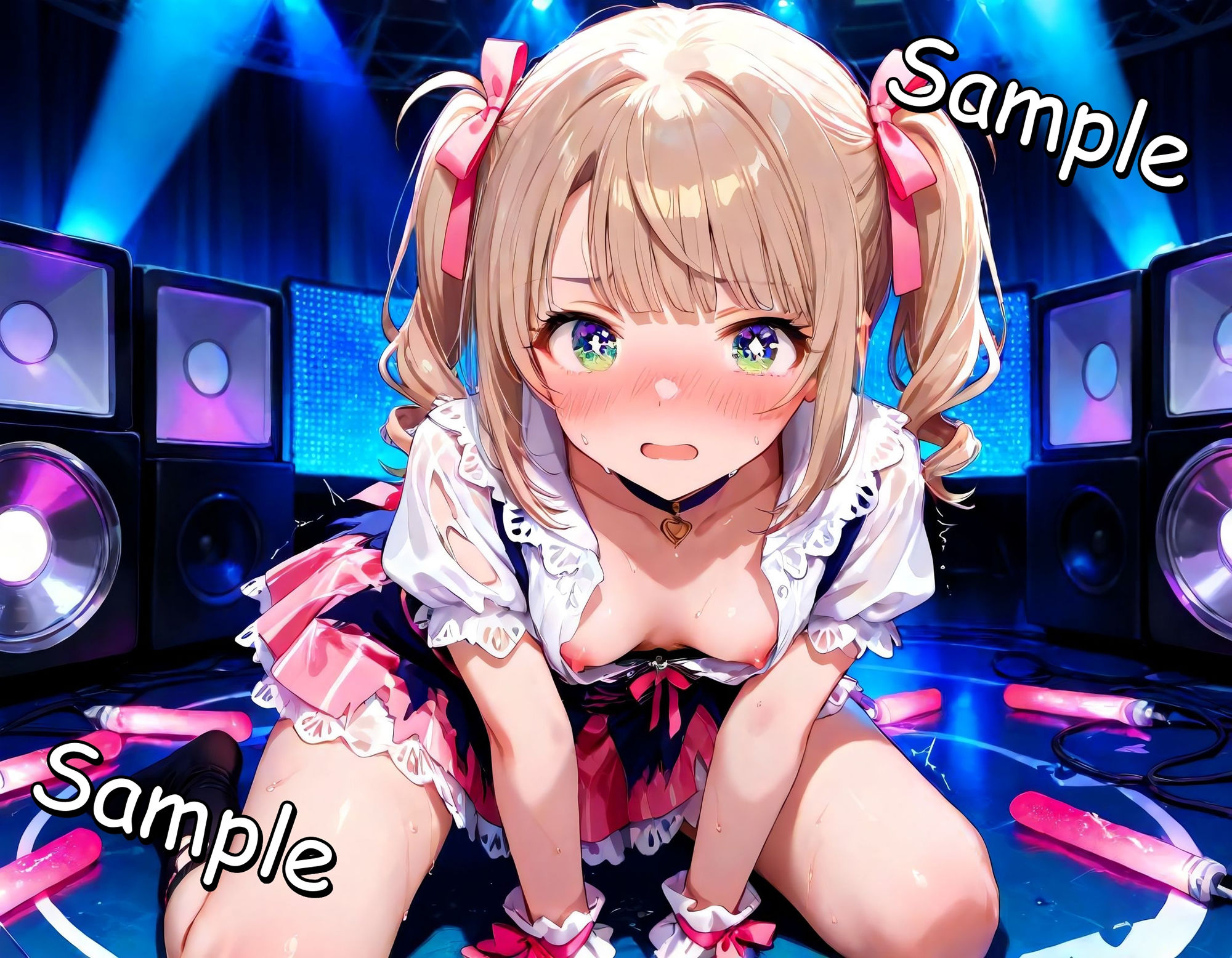 清純派アイドルが秘密の握手会でファンとヤっている話 サンプル2ページ目