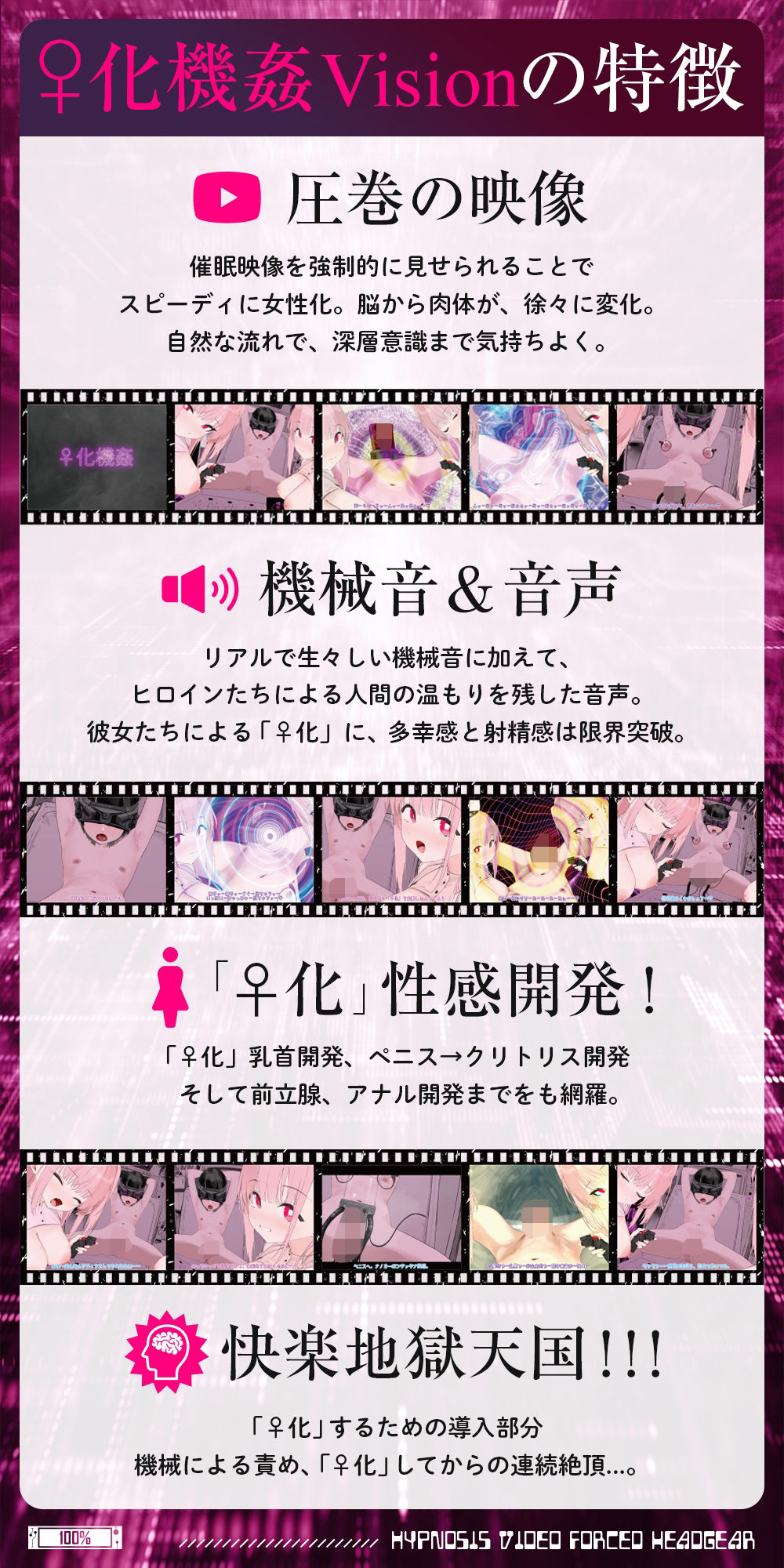 【催〇映像】TS女体化UNIT「♀化機姦Vision」〜脳汁∞の絶頂ビデオがあなたを永久に♀化する〜 サンプル3ページ目