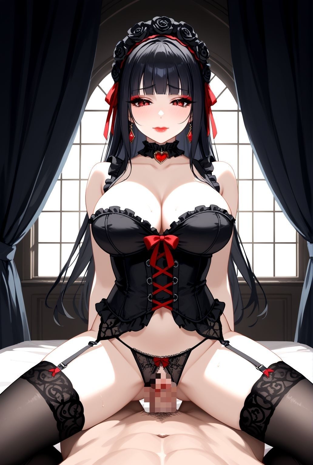 漆黒の館で戯れる巨乳ゴスロリたち 〜秘めたる悦び〜 サンプル5ページ目