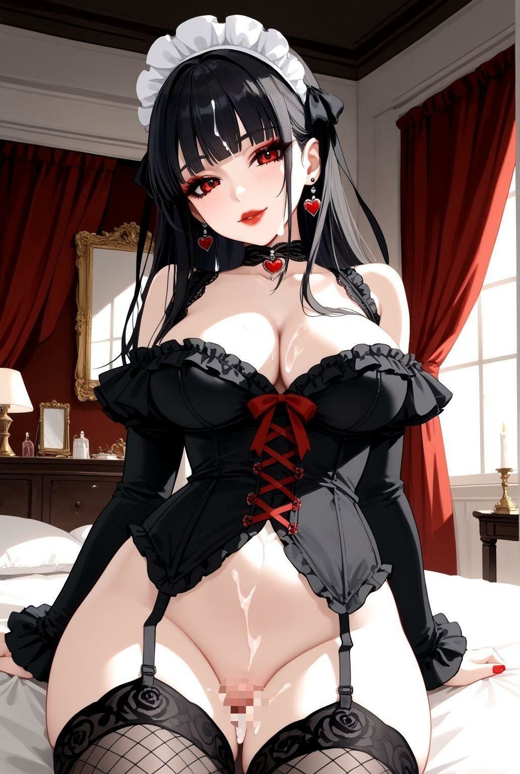 漆黒の館で戯れる巨乳ゴスロリたち 〜秘めたる悦び〜 サンプル8ページ目