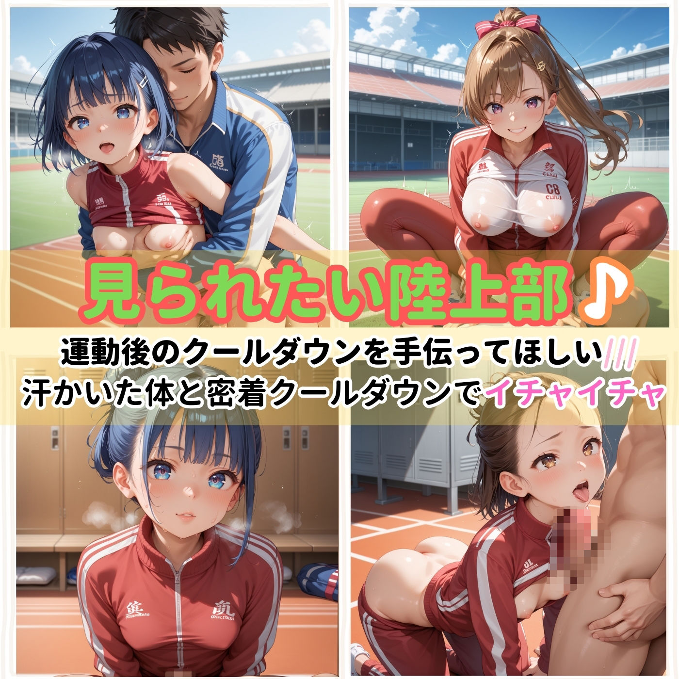 学園性活！クールダウンに手伝って！陸上部 サンプル1ページ目