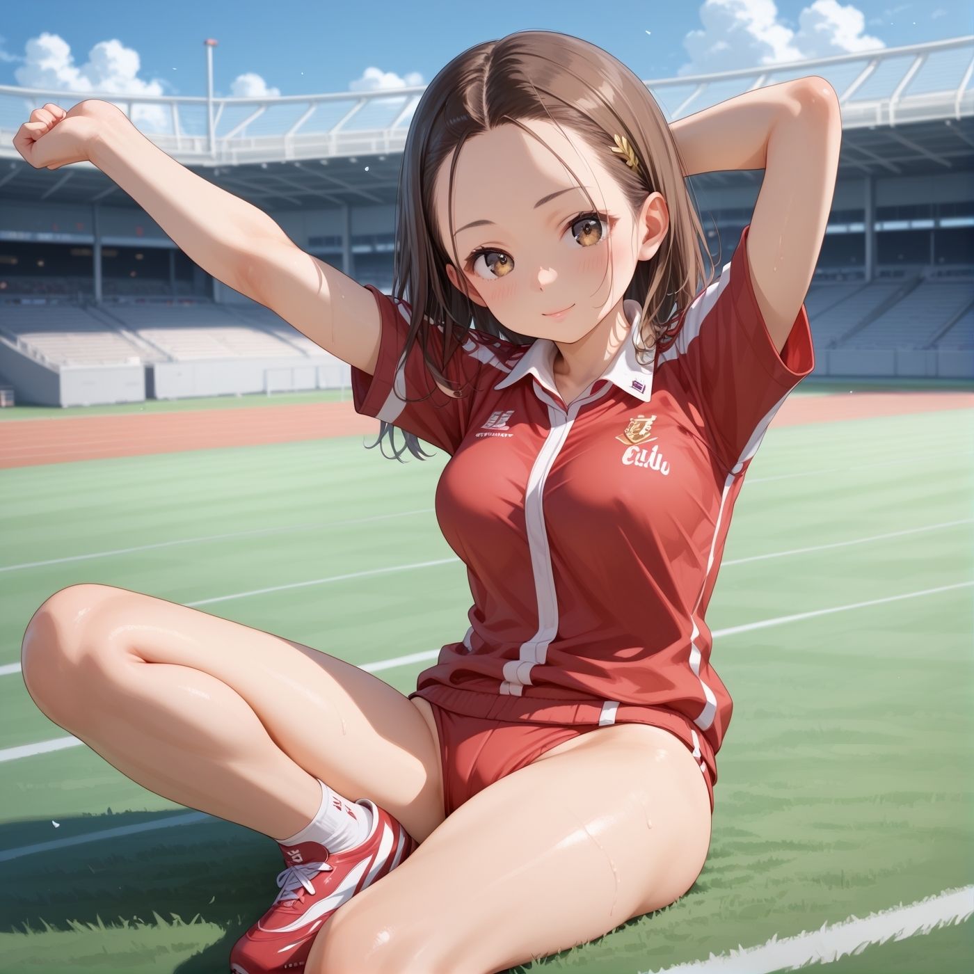 学園性活！クールダウンに手伝って！陸上部 サンプル5ページ目
