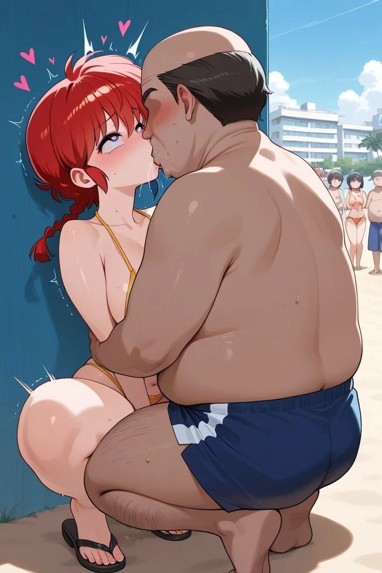 らんまが海でえっちなコトされまくる写真集（はーと） サンプル2ページ目