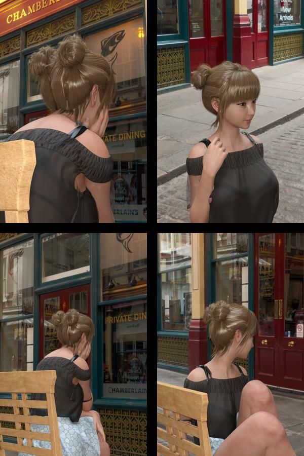 『理想の彼女を3DCGで作ります』から生まれたバーチャルアイドル「一ノ瀬廻里（いちのせめぐり）」のJDモデル風写真集:JDModel_01 サンプル2ページ目