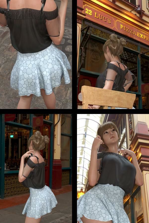 『理想の彼女を3DCGで作ります』から生まれたバーチャルアイドル「一ノ瀬廻里（いちのせめぐり）」のJDモデル風写真集:JDModel_03 サンプル1ページ目
