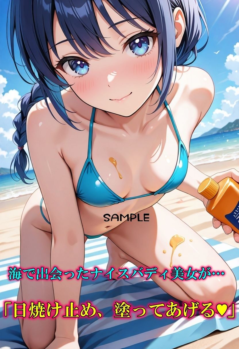 日焼け止め塗ってあげる（はーと）と言われたのでそのままヤッた話 サンプル1ページ目