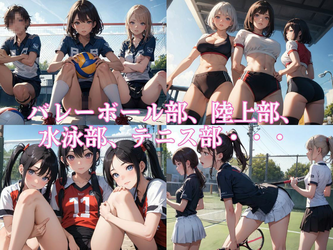 部活女子びっちょびちょに辱め 総集編 サンプル2ページ目