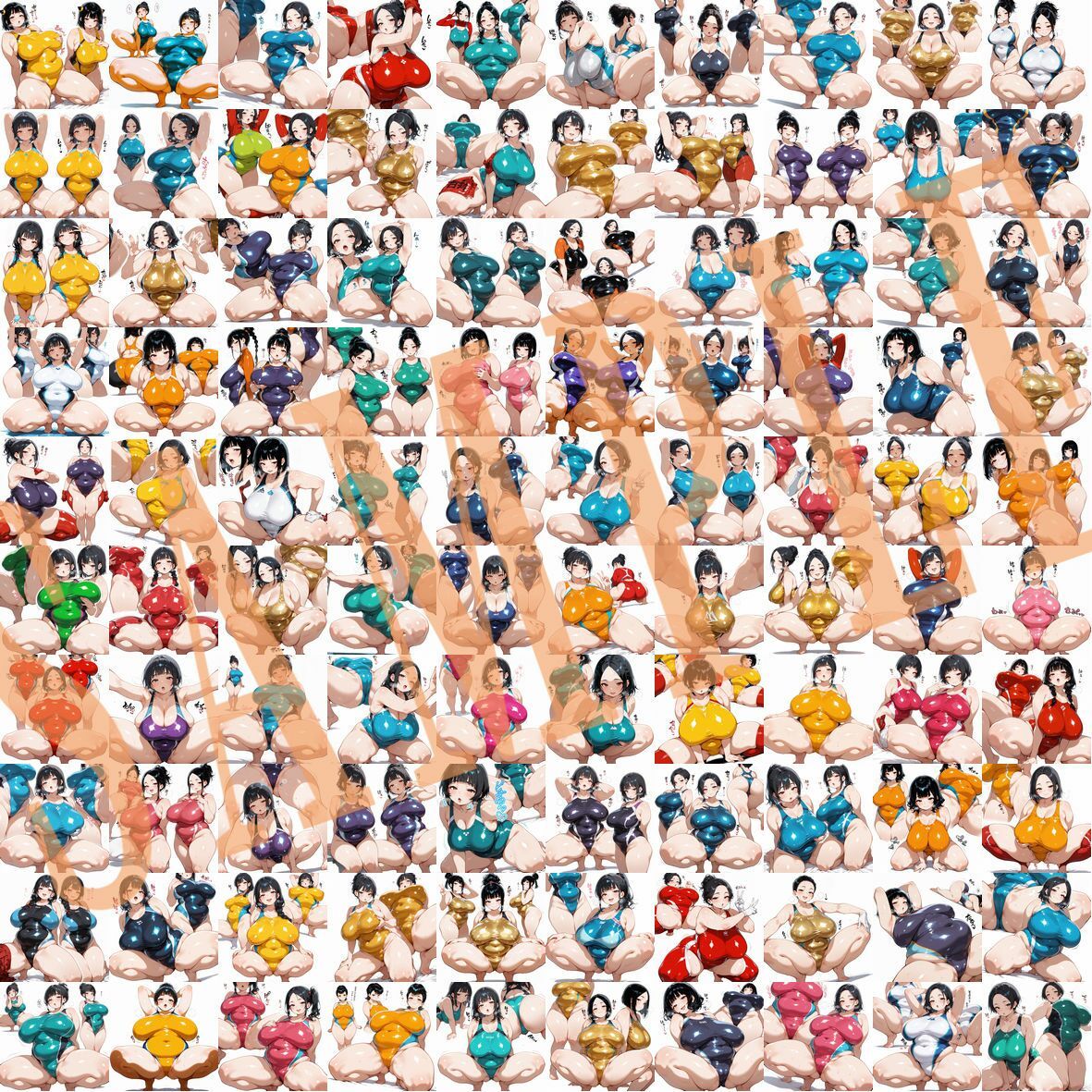 競泳水着キャラクターコレクション（XLサイズ）Vol.01 サンプル4ページ目
