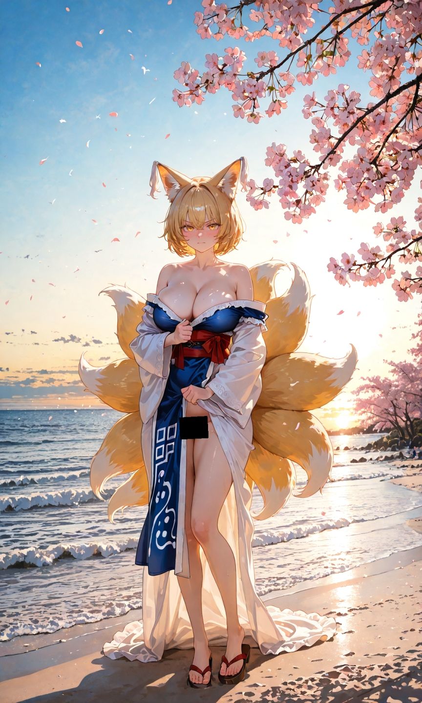 魔理沙は藍のえっちな写真を撮りたいようです〜春の晴れた朝の海編〜 サンプル5ページ目