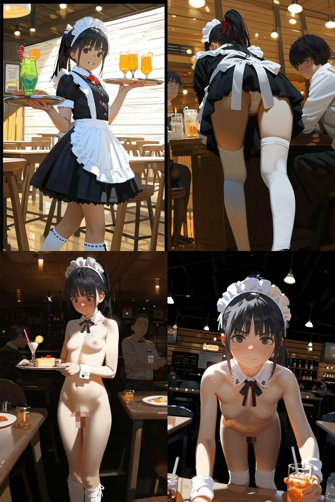 【500枚】クラスの女子のバイト先がHなサービスをしてる件 サンプル1ページ目