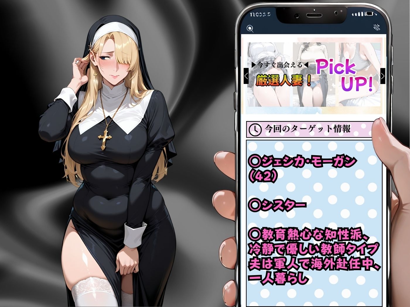 肉感人妻種付け〜金髪ぽっちゃりシスターもち○棒にメロ逝き堕ち〜 サンプル2ページ目