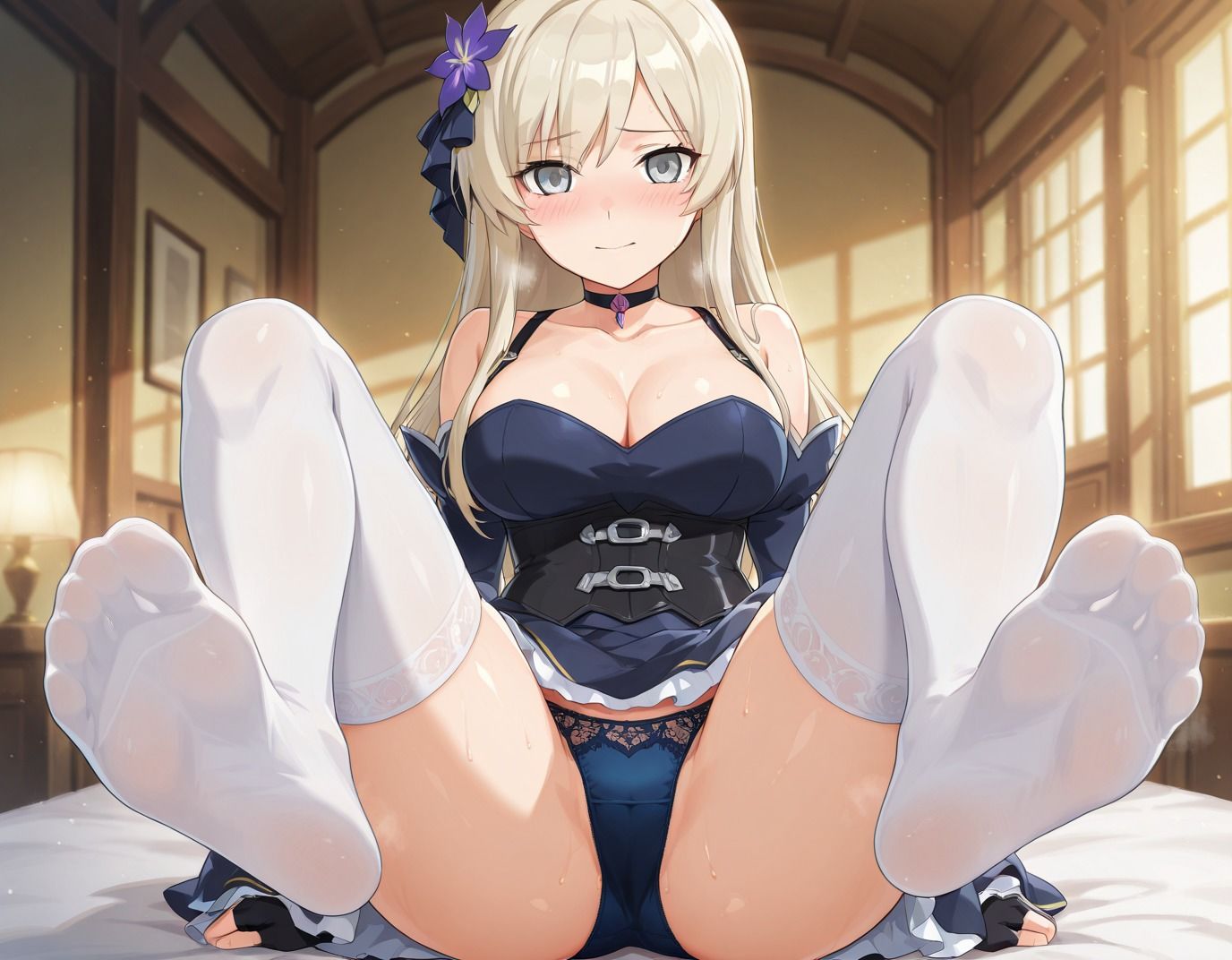 【164枚】アイシャ・フロストヘイルのエロい足コキで大量射精したいっ！【オリジナル】［164 photos］ I want to ejaculate a lot with Aisha Frosthale erotic footjob！ ［Original］ サンプル2ページ目