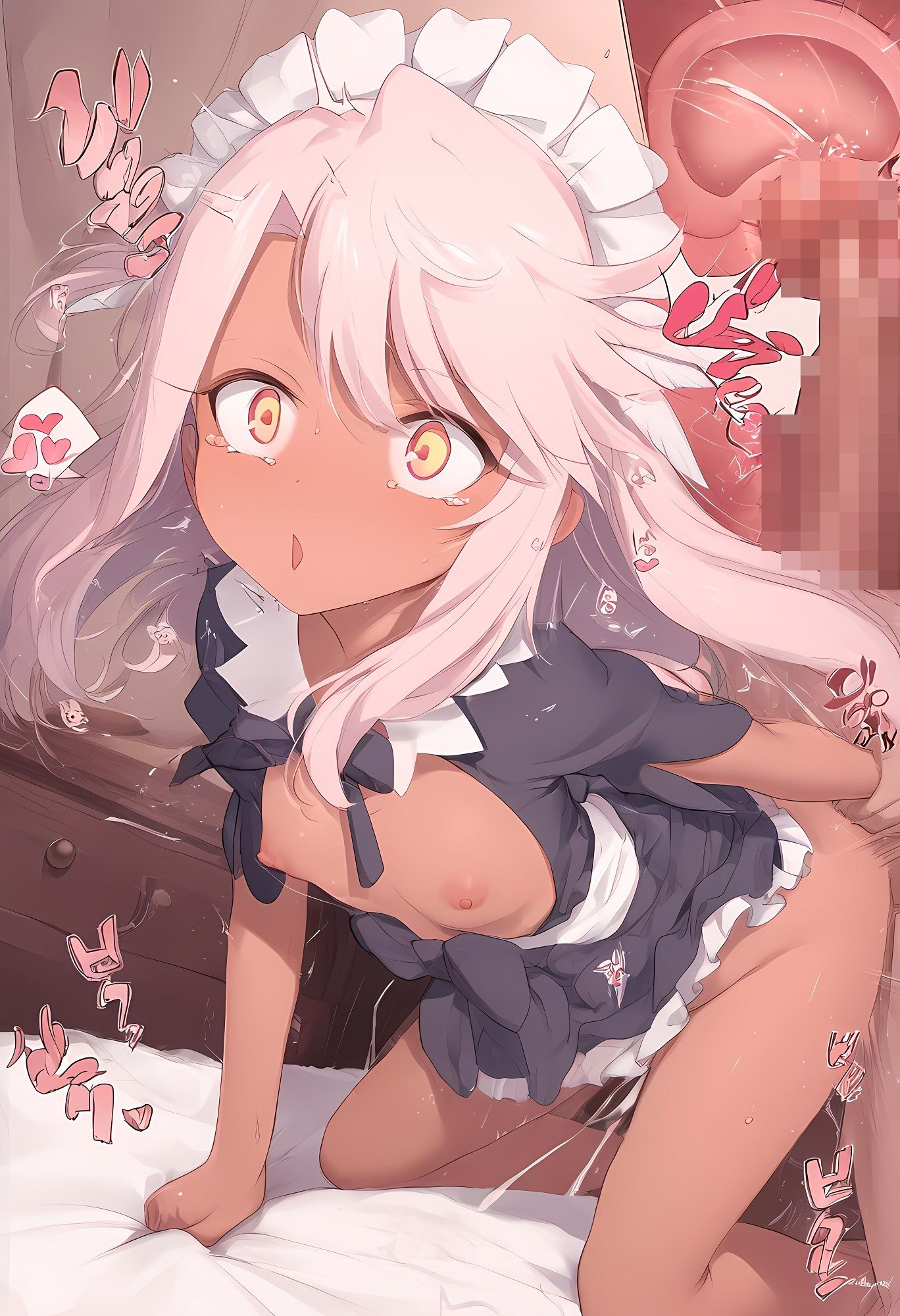 メイド服ク〇エちゃんとえっち サンプル5ページ目