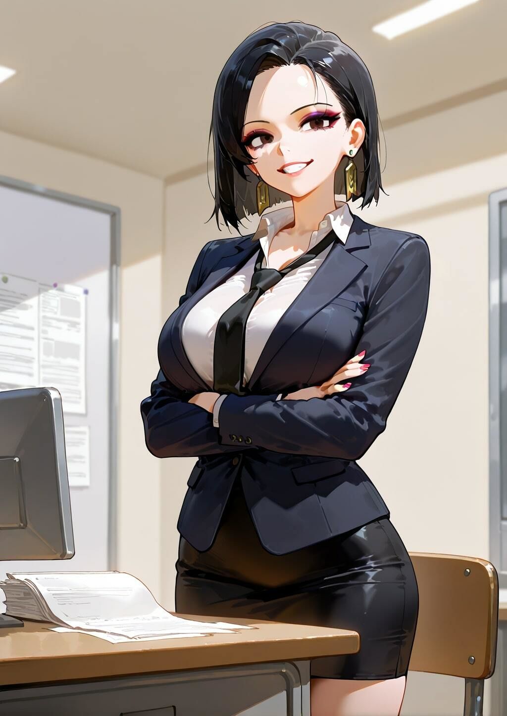 【イラスト集】（自称）サバサバ系女子 サンプル1ページ目