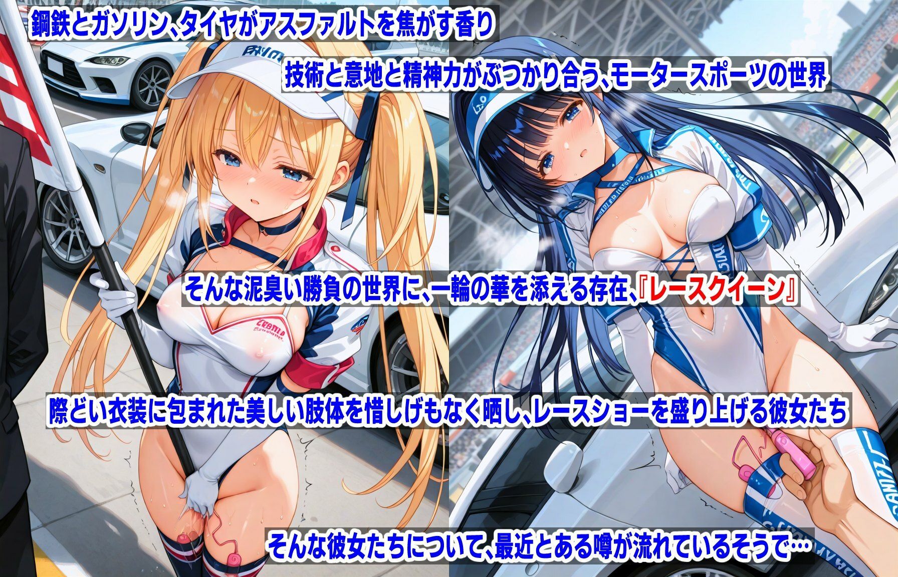 AIレオタード少女CG集vol.3 レースクイーン×バイブレーション サンプル1ページ目