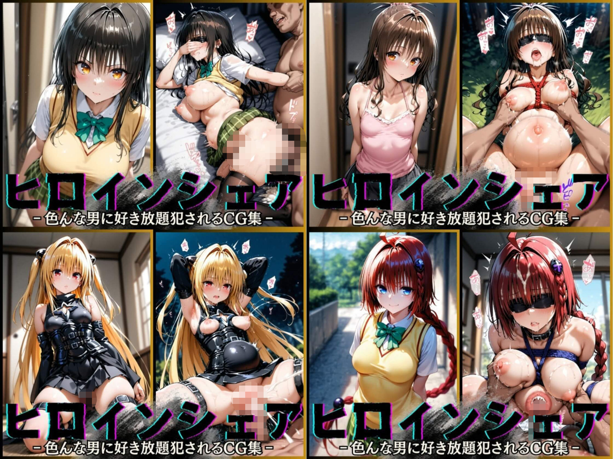 ヒロインシェア‐色んな男に好き放題〇されるCG集‐ToL〇VEる総集編【全1000枚】 サンプル2ページ目