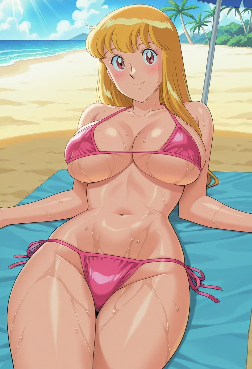えっちなビキニのお姉さん  麗子ver. サンプル1ページ目