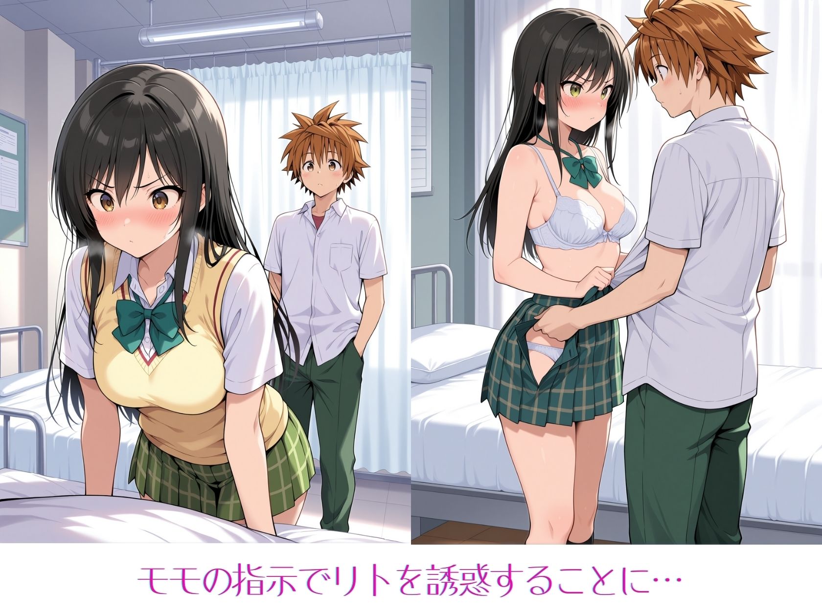 風紀委員はモモに勝てない サンプル4ページ目