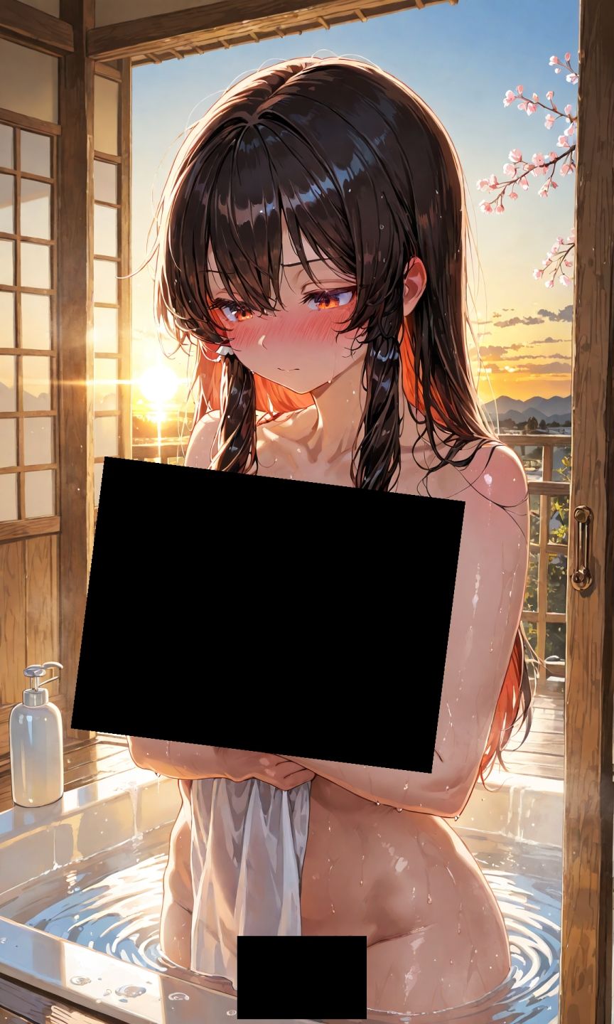 魔理沙は霊夢のえっちな写真を撮りたいようです。vol.55〜春の晴れた朝の風呂編〜 サンプル9ページ目
