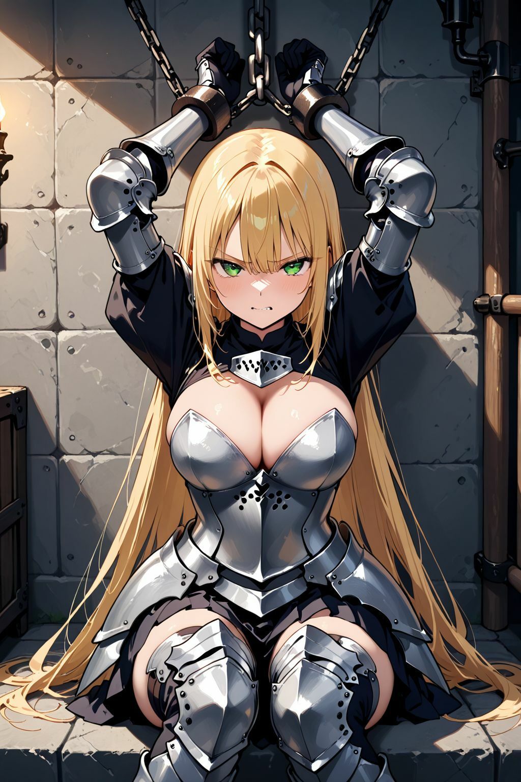 捉えられた敗戦国の女騎士は終わらぬ中出しに快楽堕ちする件 サンプル1ページ目