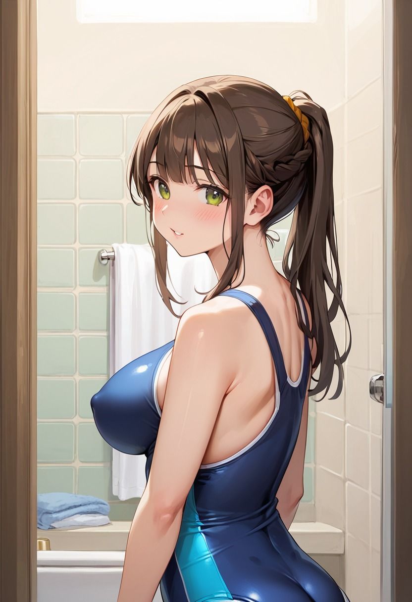 爆乳の水泳部員が肉棒特訓で完全メス堕ち サンプル1ページ目