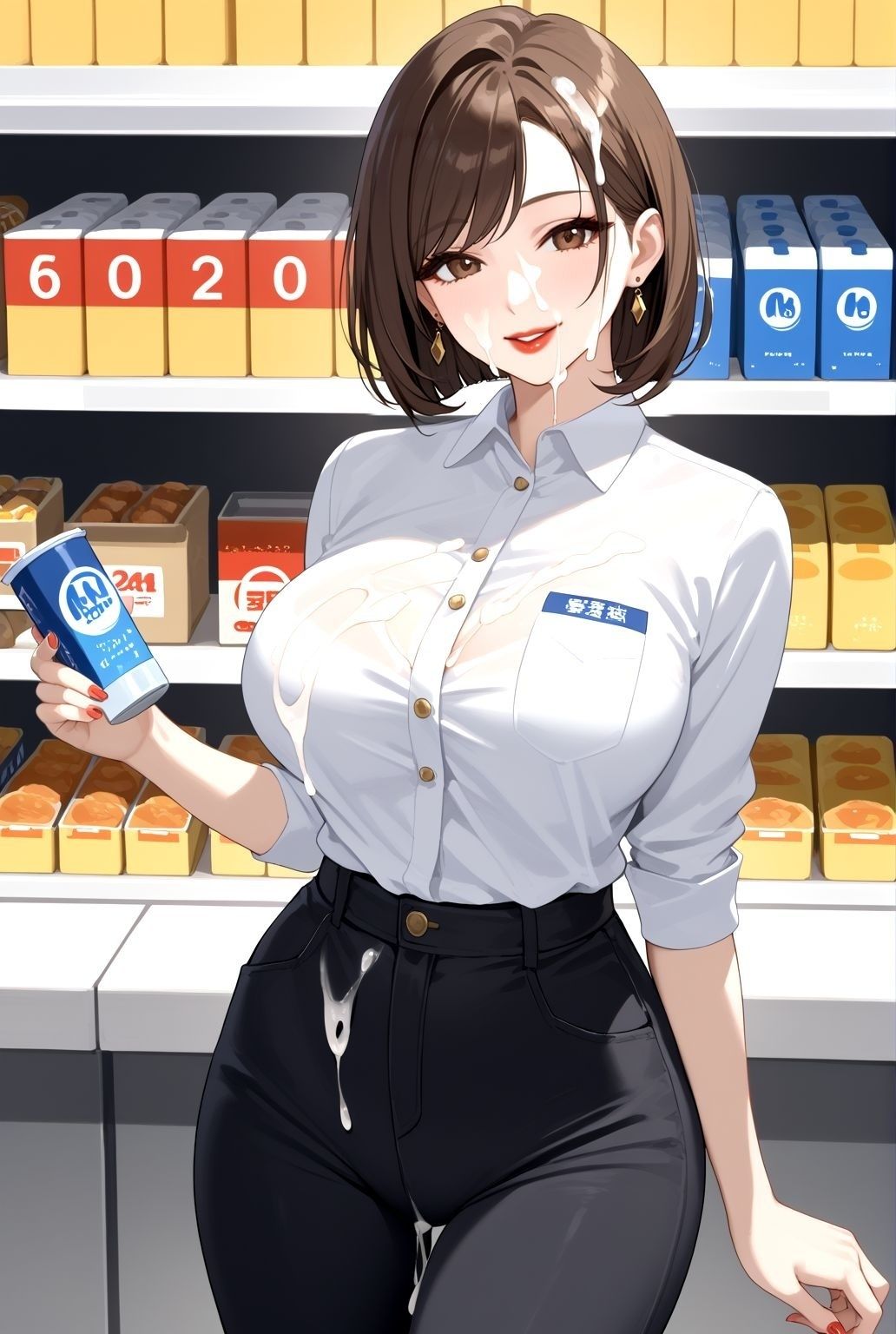 制服人妻の昼下がり   〜巨乳熟女、職場で交わる誘惑〜 サンプル9ページ目