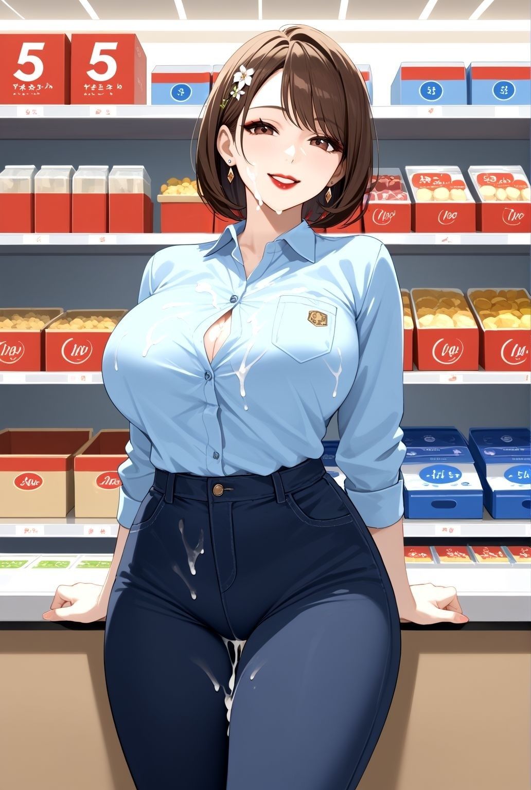 制服人妻の昼下がり   〜巨乳熟女、職場で交わる誘惑〜 サンプル10ページ目
