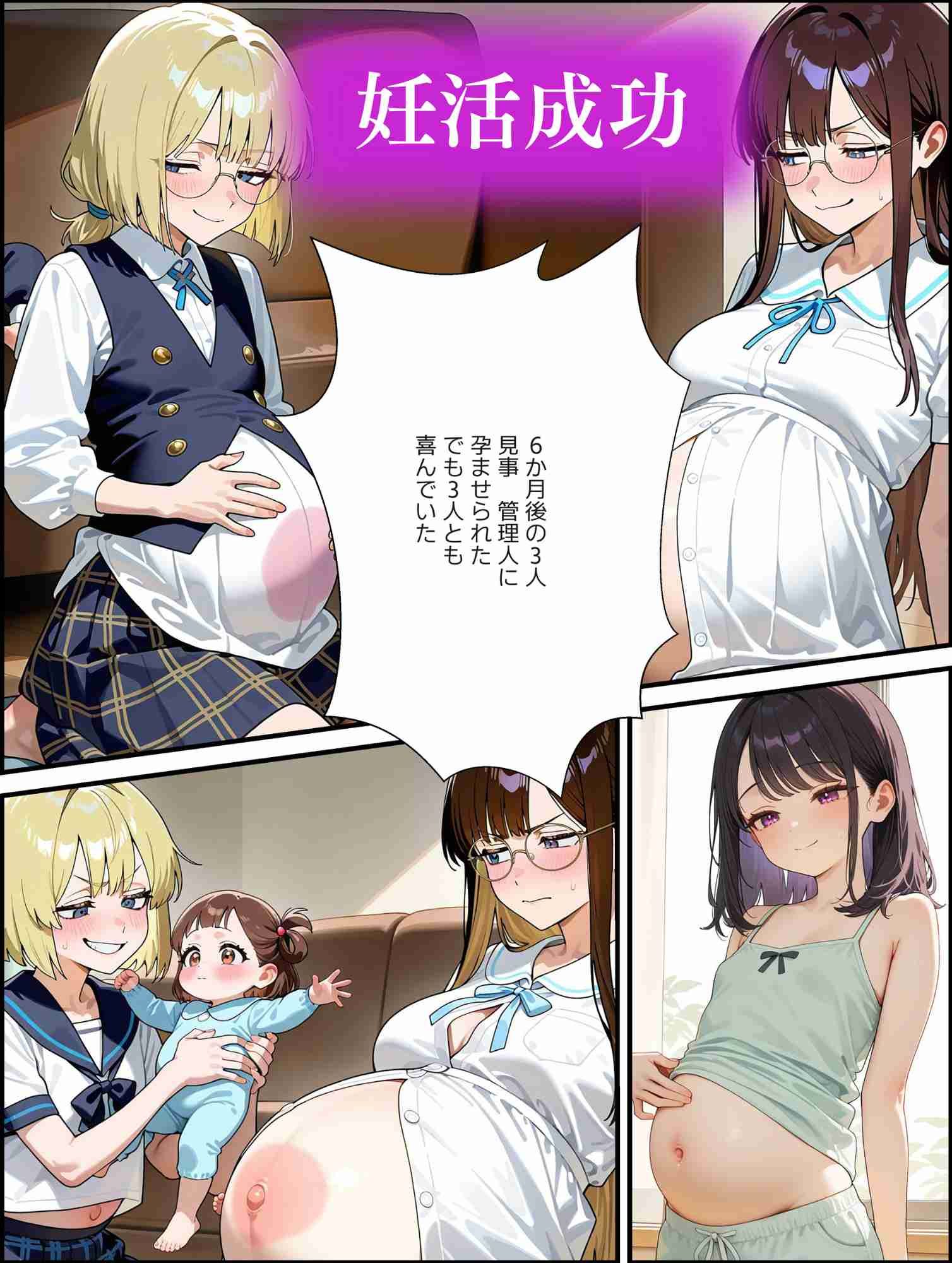 女子寮管理人の深夜巡回 ― 部屋ごとに孕ませチェック ― サンプル10ページ目