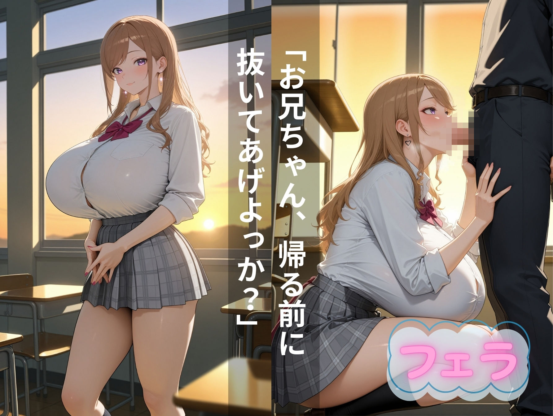 爆乳妹ギャルと子作り推進法で合法孕ませセックスし放題 サンプル2ページ目