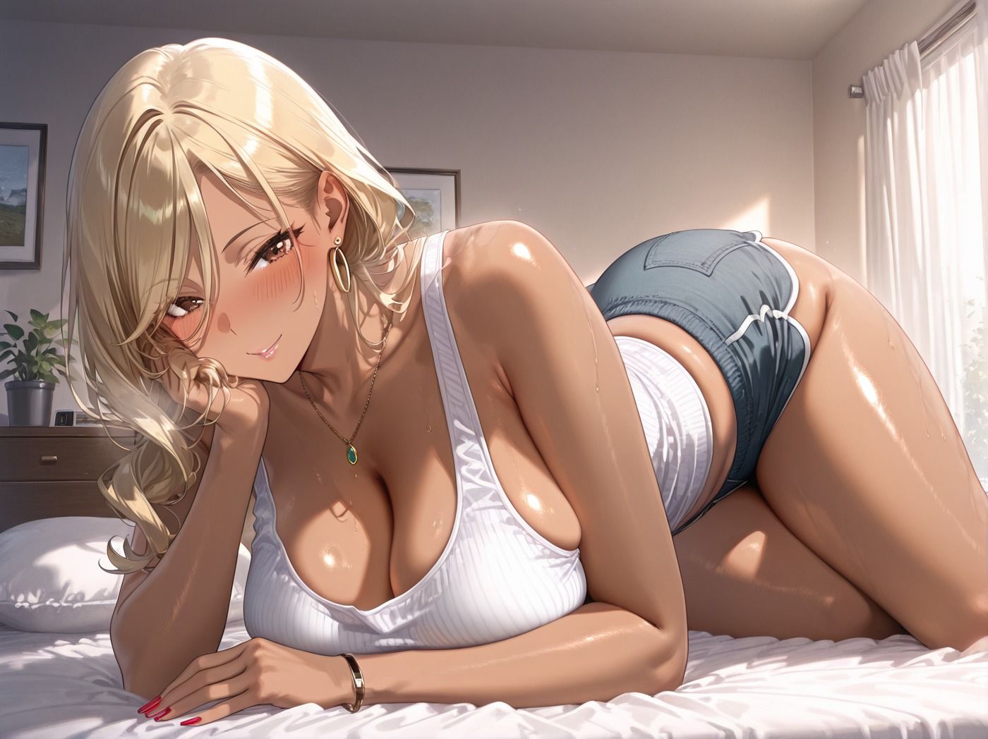 隣のでか尻ギャル妻を寝取る！ サンプル1ページ目