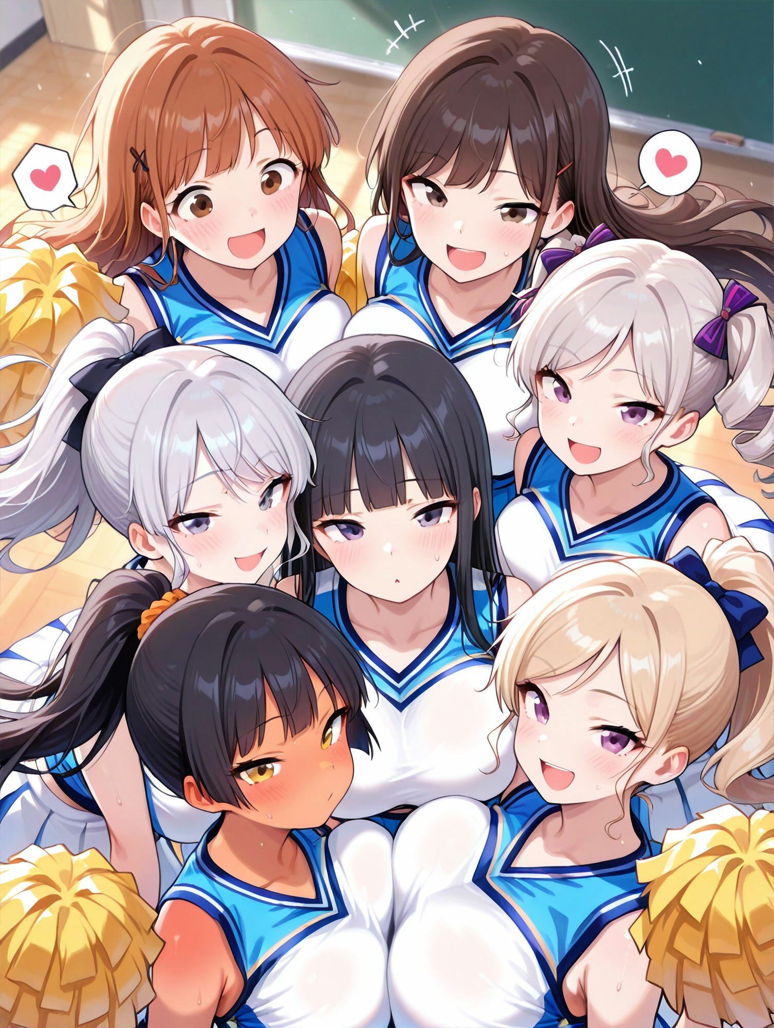 真巨乳ハーレム学園応援部のチア女子日常シーン特別編 サンプル7ページ目