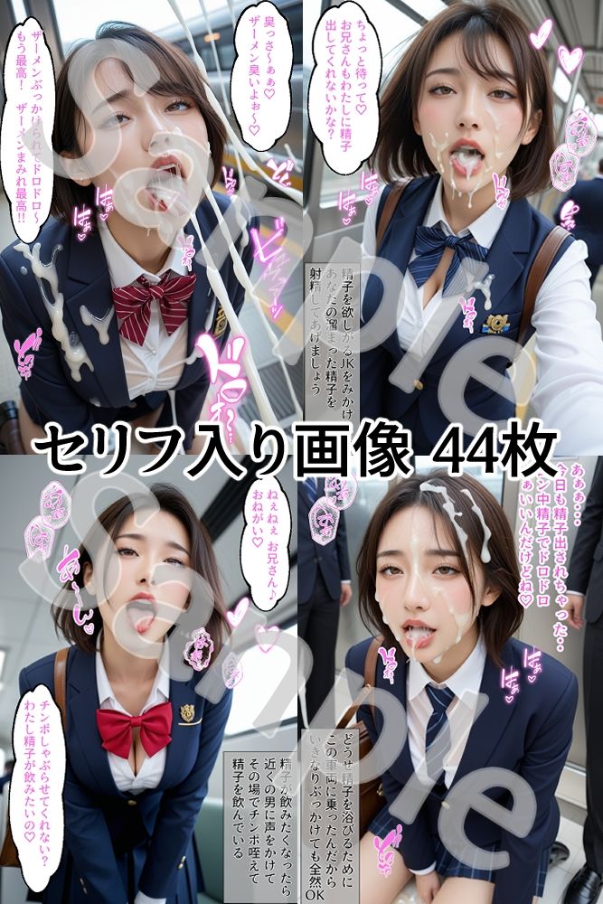 JK ブレザー女子校生  精子まみれの日常 《通学電車 編》 vol.1 サンプル3ページ目