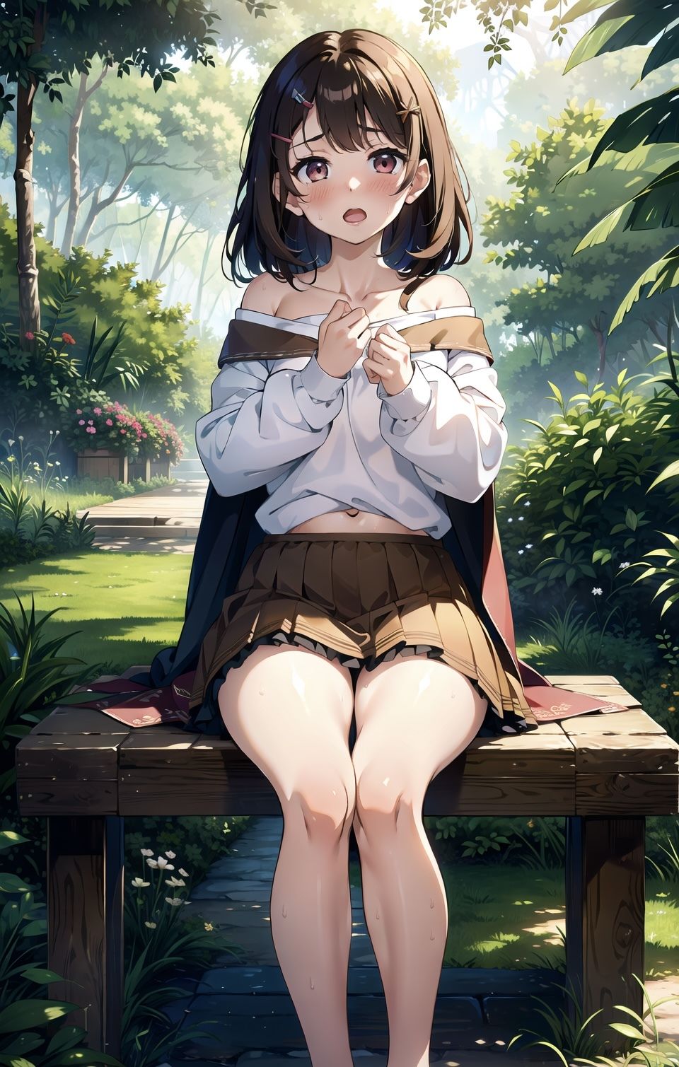 森の中でお兄ちゃんに襲われる直前の魔法使いの妹ちゃん！ サンプル2ページ目