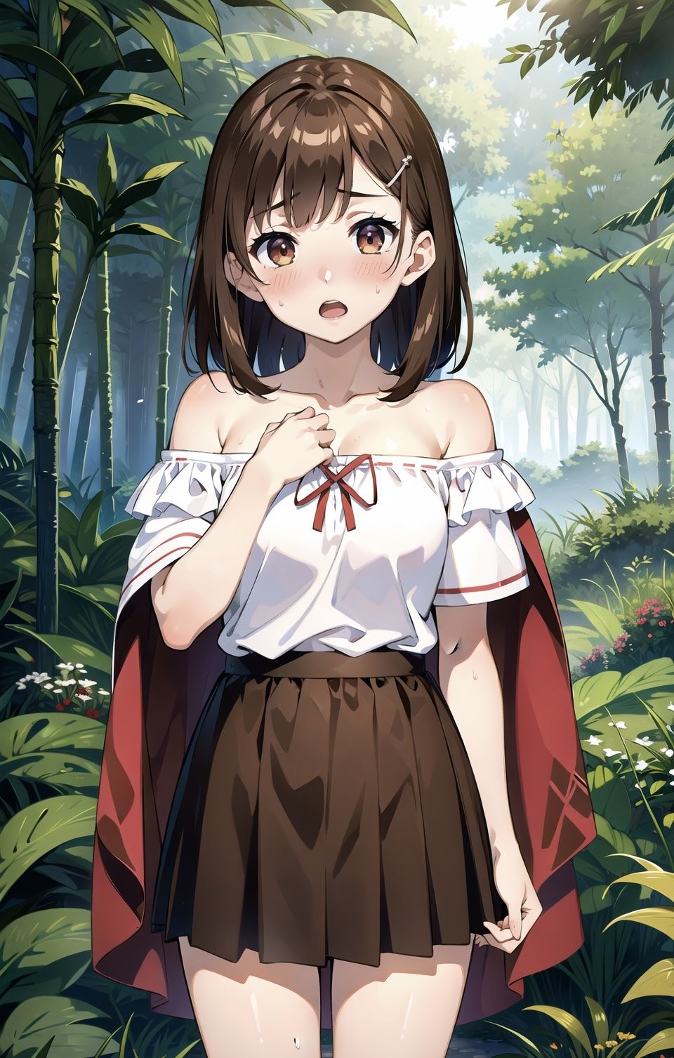 森の中でお兄ちゃんに襲われる直前の魔法使いの妹ちゃん！ サンプル3ページ目